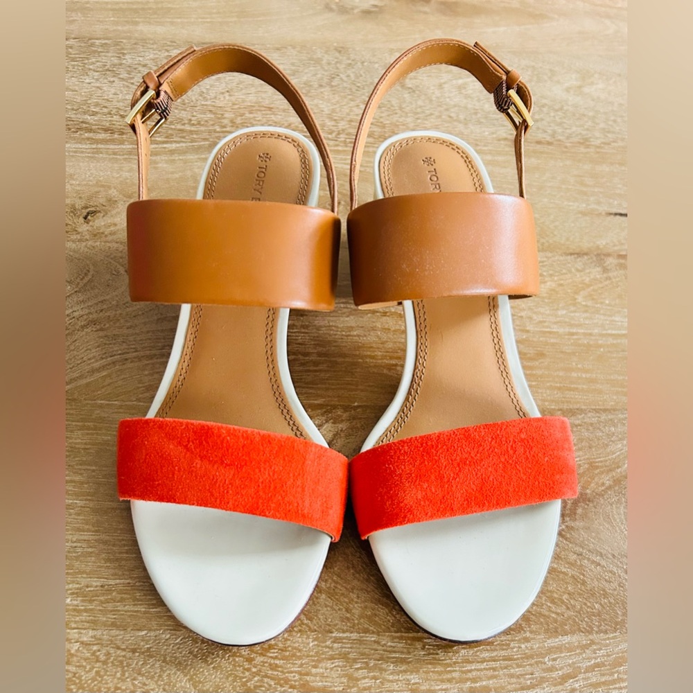 Tory Burch Gigi Color-block Sandals Sz. 8
